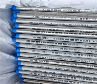 لوله مبدل حرارتی از جنس استنلس استیل ASTM A213 TP316L